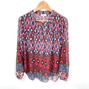 Hayden L.A. Boho Printed Blouse // S